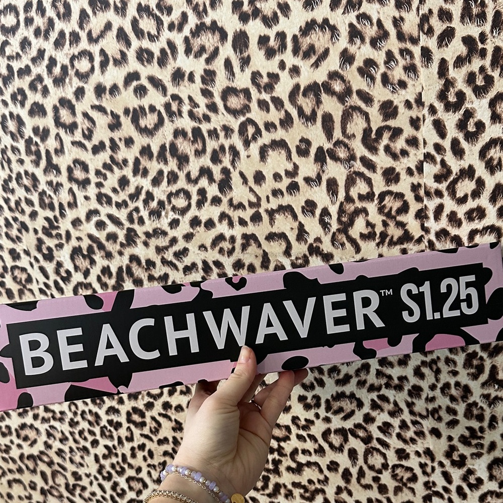 The Beachwaver Co. S1.25 Pink Cheetah print